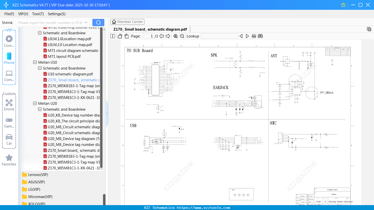 Meizu Z170_ Small Board_ Schematic Diagram